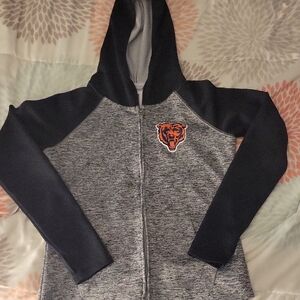 NFL Gray and Black Two-Tone Jacket with Sporty Details
